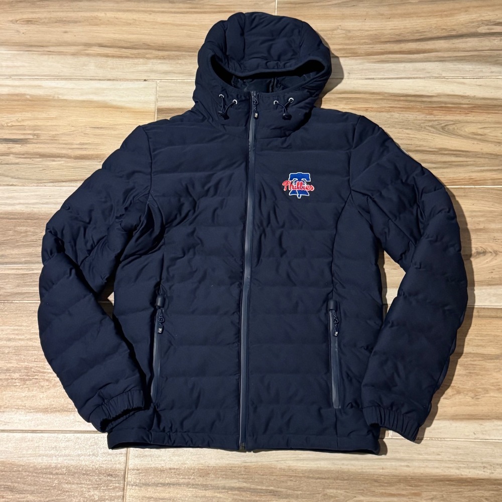 Cutter & Buck Philadelphia Phillies Mission Ridge Jacket Navy Blue Mens Small